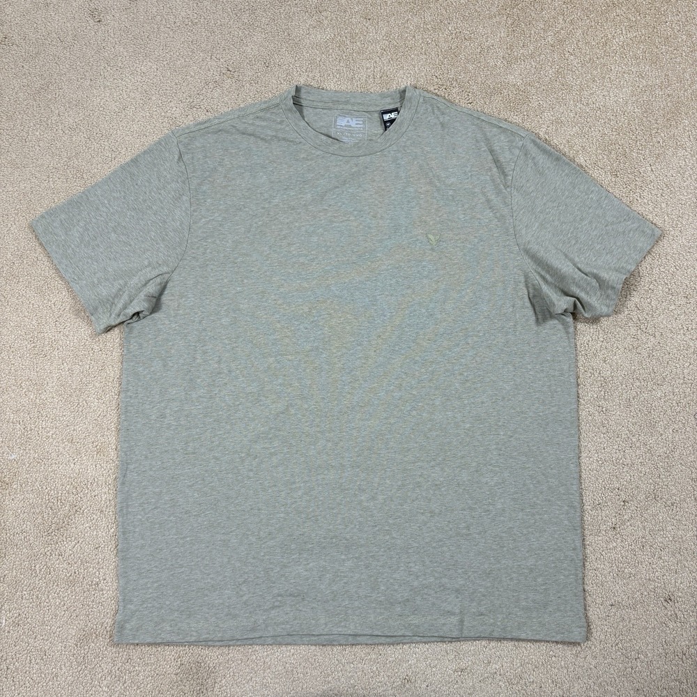 American Eagle Mens Logo T-Shirt XL Green 100% Cotton Standard Fit Short Sleeve